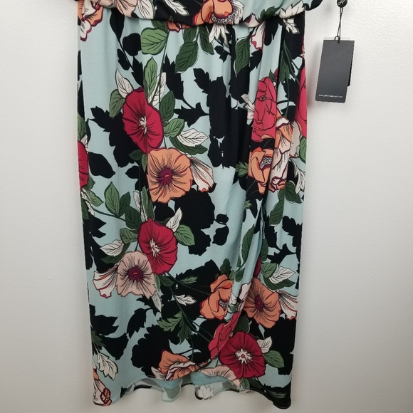 ADRIANNA PAPELL Floral Wrap Dress - Picture 6 of 8